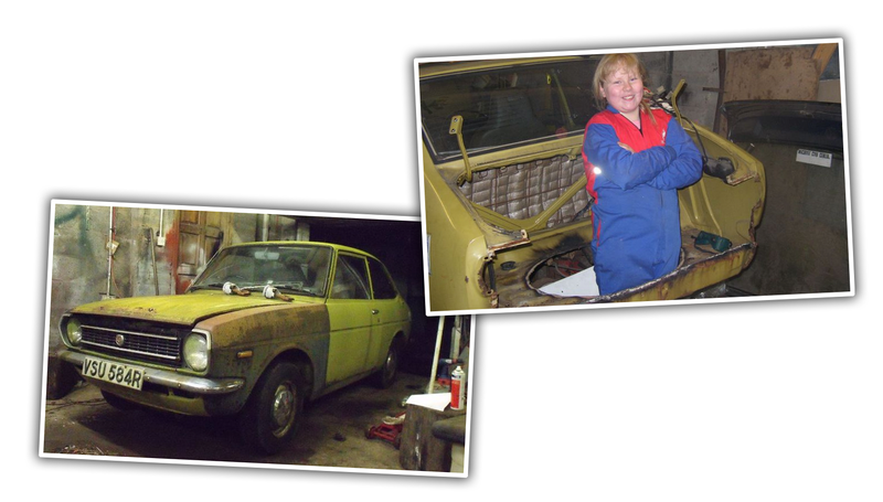 Illustration for article titled This Lovely Old Toyota Was Restored By a Kid Starting When She Was 12